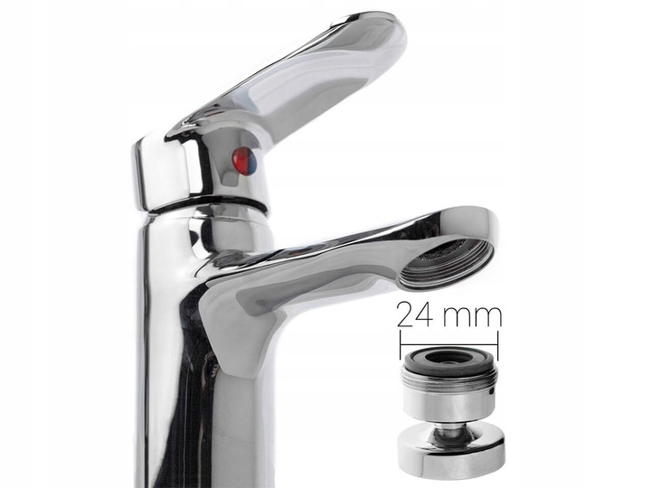 PRZEGUB kulowy DO PERLATORA zapobiega chlapaniu HIHIPPO przedłużka na