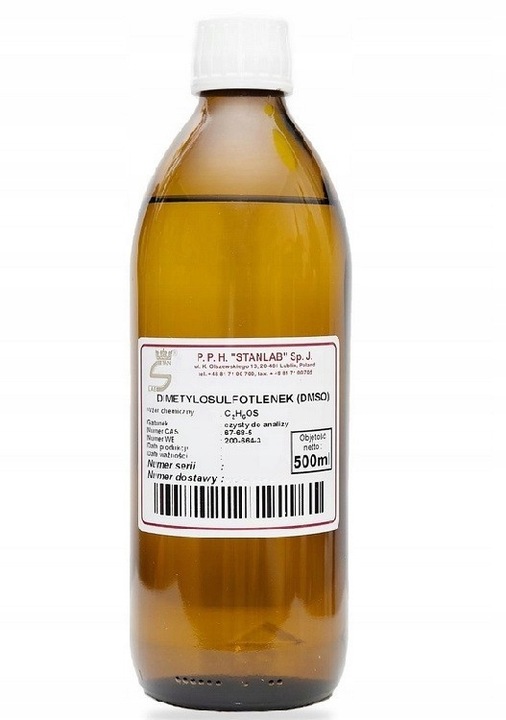 DMSO DIMETYLOSULFOTLENEK CZDA STANLAB 500ml