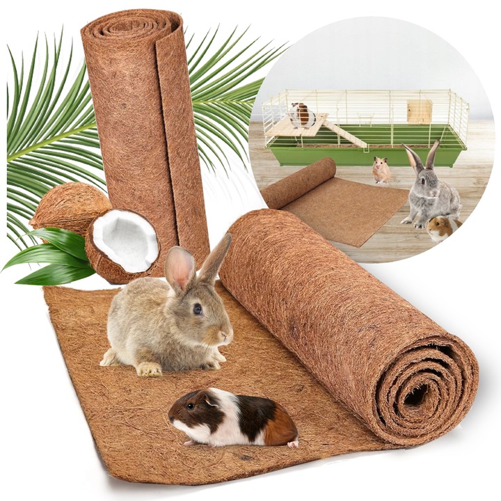 MATA KOKOSOWA PODŁOŻE JAK ŻWIREK DO KLATKA KOJEC DLA KRÓLIKA GRYZONI XL