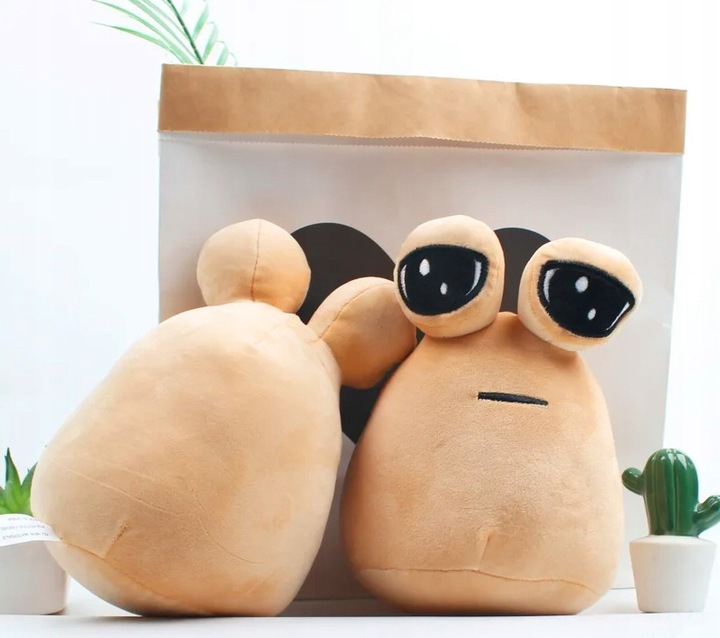 Miś Maskotka Poduszka Pluszowy Miękki Ziemniak Kosmita Przytulanka