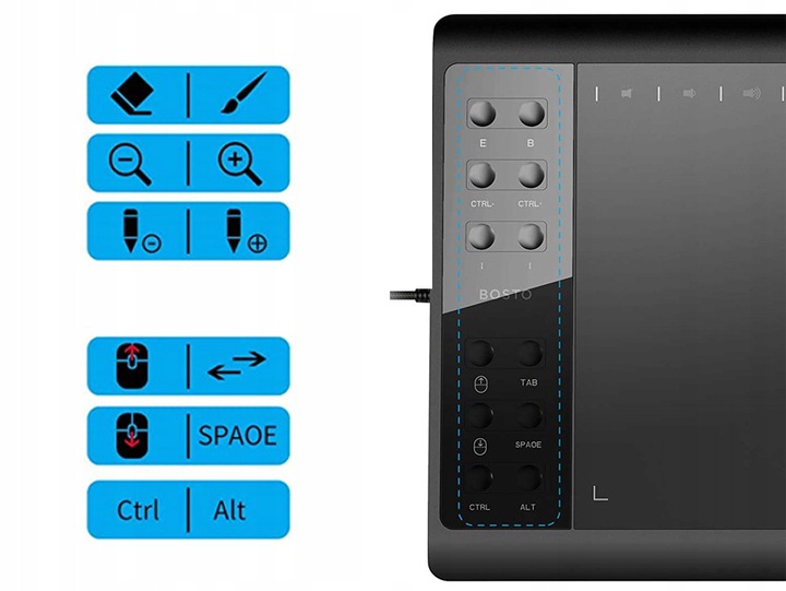Tablet graficzny BOSTO 1060 Plus