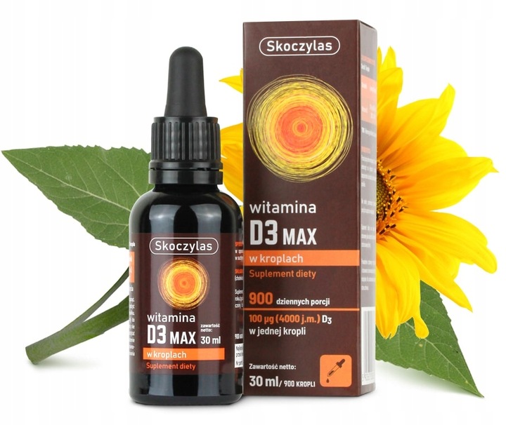 Skoczylas Witamina D3 MAX krople 30ml 4000 IU w jednej kropli