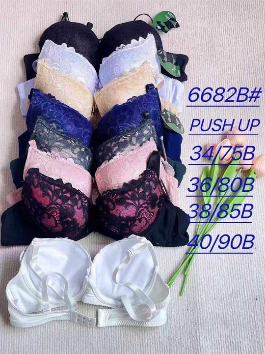 Biustonosz push up powiększający stanik koronkowy zbierający 36/ 80B kolory