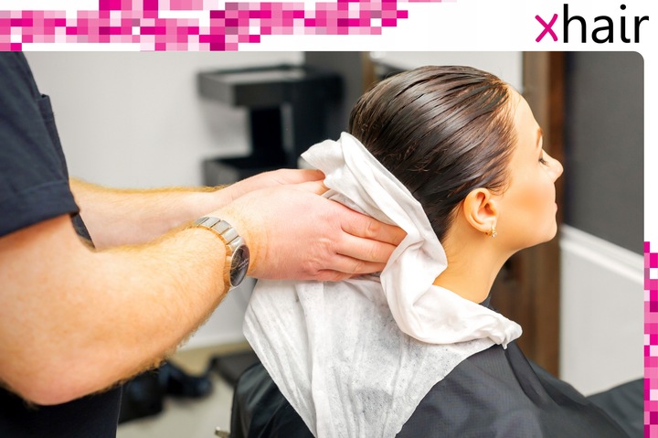 Ręcznik fryzjerski włókninowy JEDNORAZOWY super chłonny do włosów XHAIR