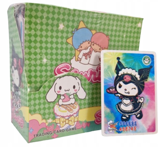 KARTY KUROMI BOOSTER BOX 288 KART 36 SASZETEK MEGA ZESTAW SANRIO