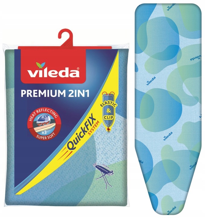Pokrowiec na deskę Vileda Premium do prasowania 2 w 1