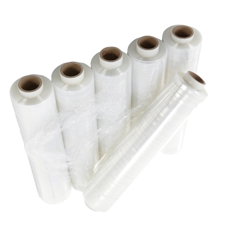 FOLIA STRETCH 3KG BEZBARWNA DUŻO FOLI CIENKA TULEJ