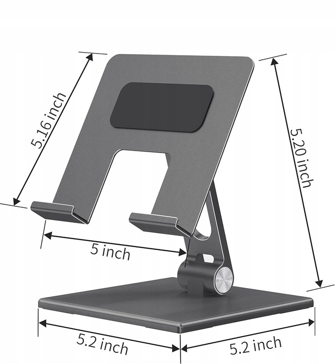 MOCNY Stojak podstawka uchwyt pod tablet na telefon regulowana na biurko GR