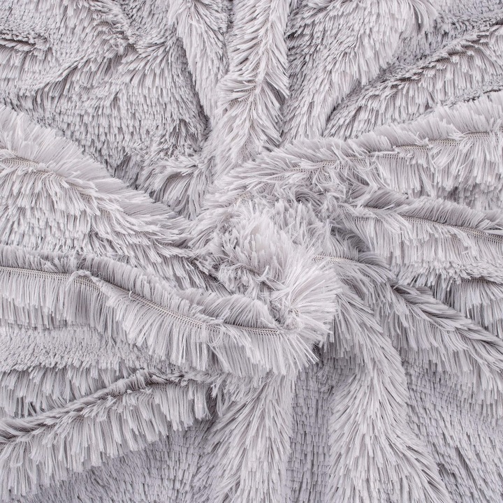 KOC WŁOCHACZ NARZUTA NA ŁÓŻKO PLED MIĘKKI GRUBY CIEPŁY 220x240 cm SZARY