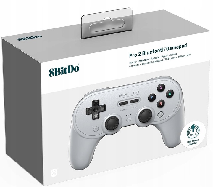 8BitDo Pro 2 Gray v2 Hall Effect Pad Bluetooth Android Apple PC Switch