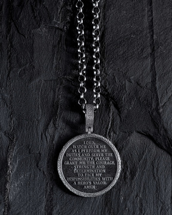 Srebrny wisiorek ST. ARCHANGEL MICHAEL. PRAYER