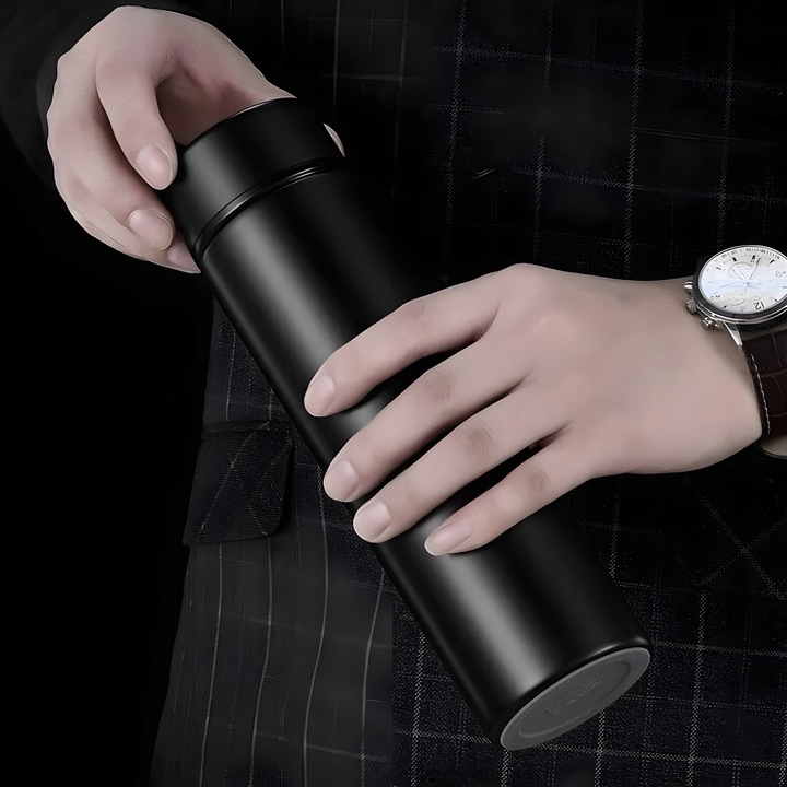 KUBEK TERMICZNY TERMOS LED 500ml NA KAWĘ HERBATĘ DOTYKOWY DO SAMOCHODU PRO