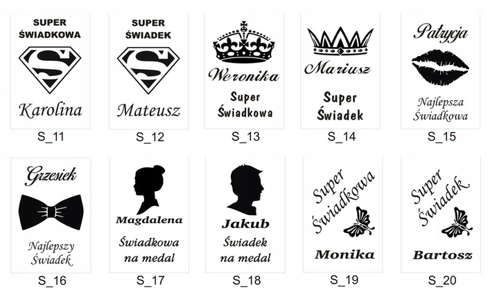 2x KIELISZKI DO SZAMPANA Z GRAWEREM PREZENT ŚLUB Personalizacja