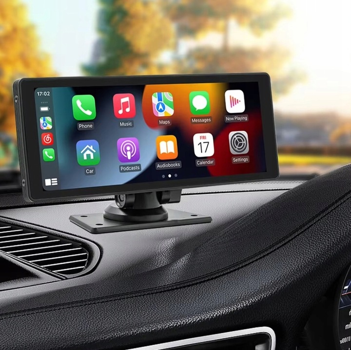 RADIO SAMOCHODOWE ANDROID APPLE CARPLAY STACJA +2 KAMERY MONITOR