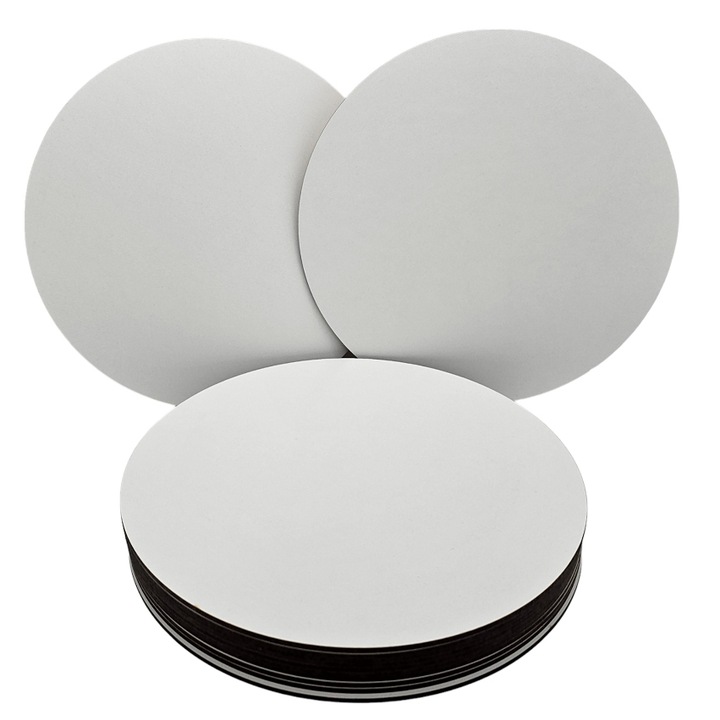 Podkłady techniczne BIAŁE sztywne podkład pod tort sztywne HDF 25cm 5szt