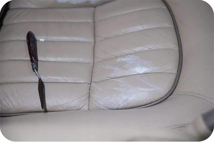 Szpachla wypełniacz do skóry renowacji tapicerki skórzanej 50ml CZARNA