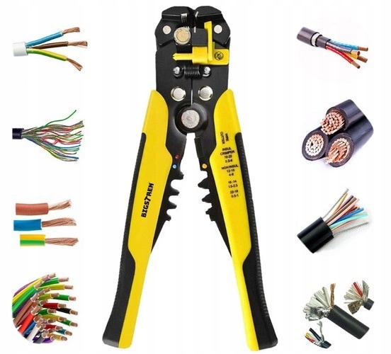 AUTOMATYCZNY ŚCIĄGACZ IZOLACJI ZACISKARKA 0,5-6 MM CZOŁOWY