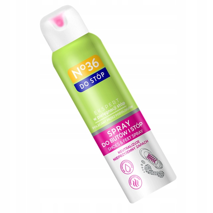 No36 dezodorant spray antyperspirant do stóp butów obuwia mięta limonka x5