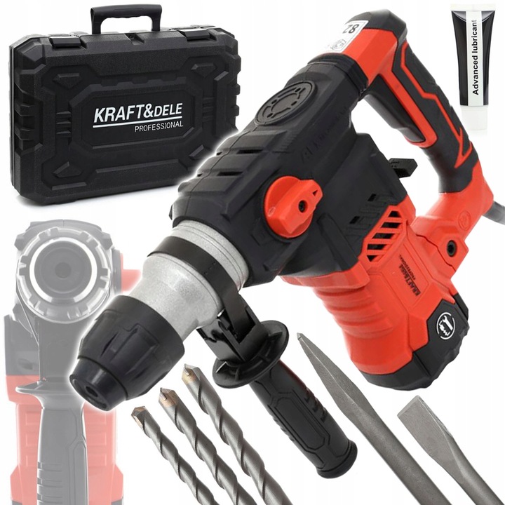 MŁOT UDAROWY MŁOTOWIERTARKA SDS+ 2700W 6J WALIZKA SDS PLUS + WIERTŁA