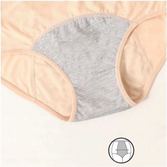 2 szt majtki menstruacyjne figi damskie menstruacyjna nieprzeciekające 3XL