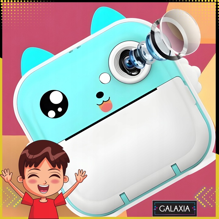 MINI DRUKARKA DRUKUŚ TERMICZNA APARAT NATYCHMIASTOWY DLA DZIECI i 11 ROLEK