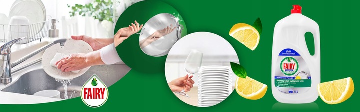 Płyn do Mycia Naczyń Fairy Professional o Zapachu Cytrynowym 2,5 L