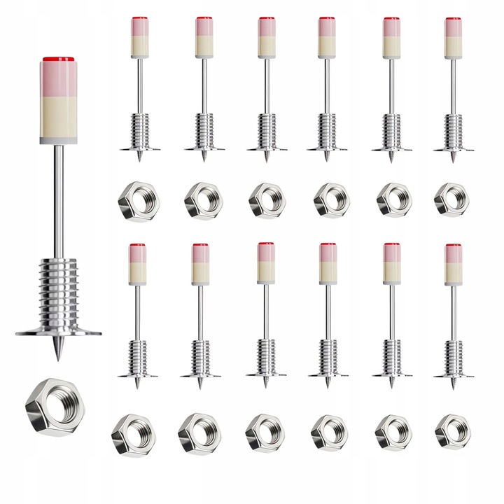 100x Gwoździe do pistoletu do betonu metalu drewna gwoździarki Gwint