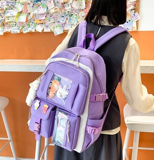 PLECAK SZKOLNY zestaw PIÓRNIK TORBA 4w1 (D053)