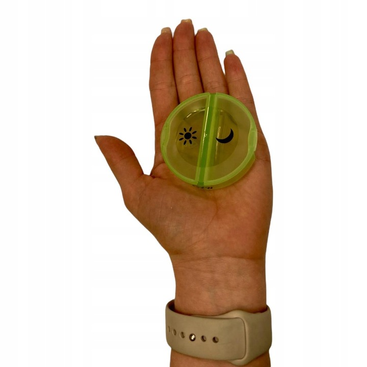 Kasetka pudełko pojemnik tygodniowy na leki Rea Tape cylinder czarny