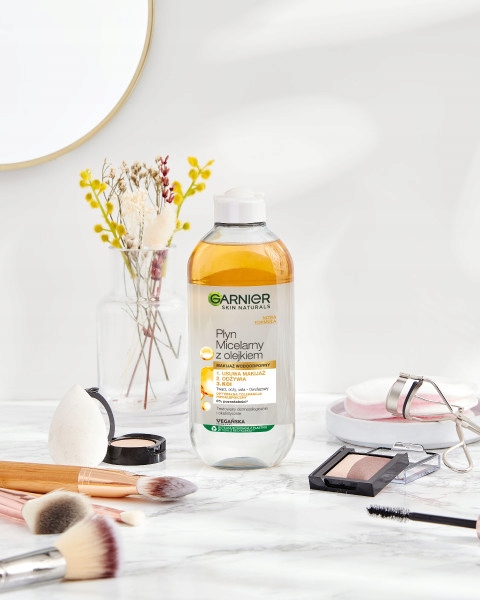 Garnier Dwufazowy Płyn Micelarny Do Demakijażu Z Olejkiem Arganowym 400 Ml