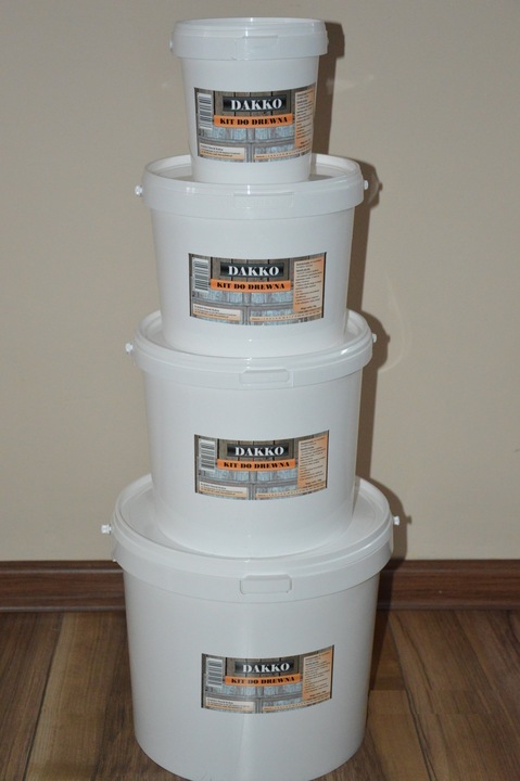 KIT SZPACHLÓWKA SZPACHLA DO DREWNA, Holzkitt,Wood Putty 5kg,25 kolorów