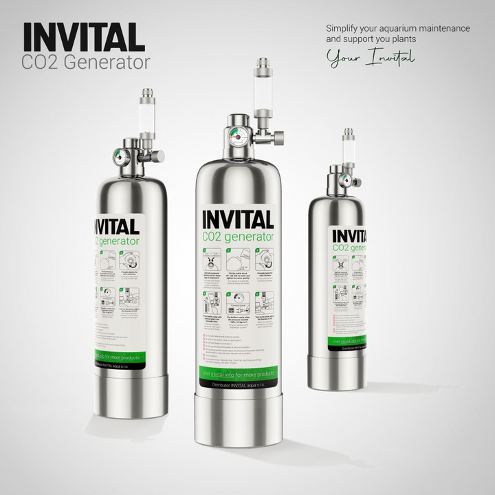INVITAL Generator CO2 bez nocnego wył. z butlą 2l