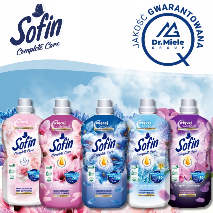 Sofin Płyn do Płukania Tkanin Mix 360pr 1,8l x5szt