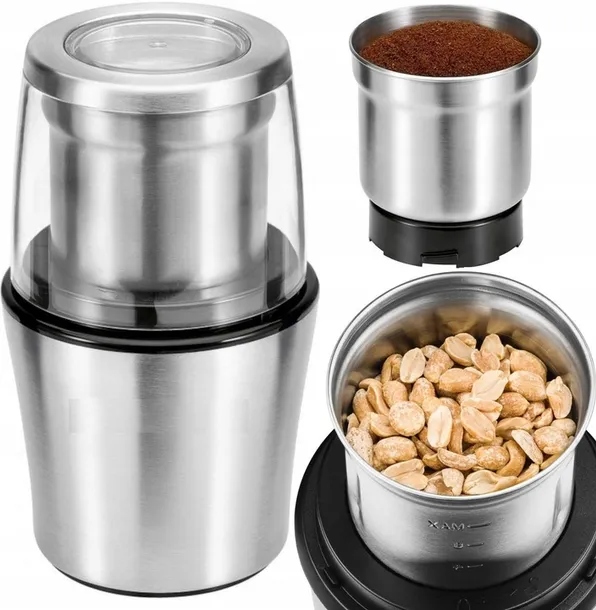 Młynek elektryczny i ROZDRABNIACZ do ziaren kawy ziół orzechów 2w1