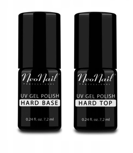 NEONAIL Zestaw: Hard Base 7,2ml + Hard Top 7,2ml