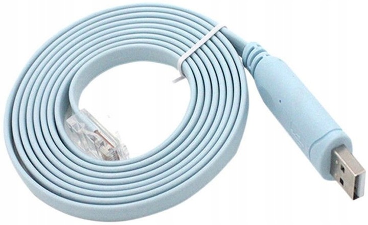 KABEL KONSOLOWY USB 2.0 RS232 WIN10 KONFIGURACJI URZĄDZEŃ CISCO RJ45 1,8m