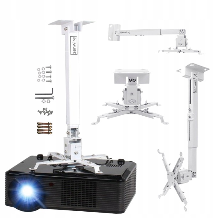 Uchwyt Wieszak do Projektora Rzutnika Zenwire 4w1 Sufitowy Ścienny do