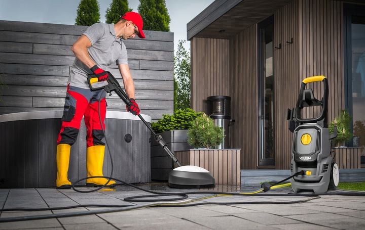 MYJKA CIŚNIENIOWA 2000W 230BAR ALUMINIOWA POMPA SZCZOTKA T-RACER WĄŻ