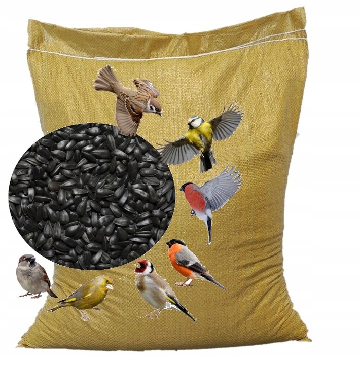 Słonecznik Czarny Karma Ziarno pokarm Dla dzikich Ptaków Gołębi 20KG