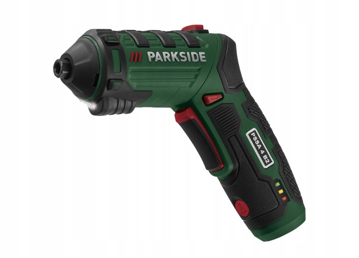 PARKSIDE PSSA 4 B2 Wkrętarka 4V obrotowa rękojeść 10Nm 26 bitów ZESTAW 30w1
