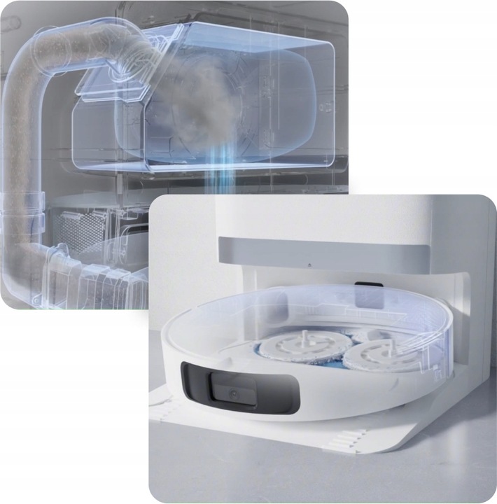 Robot sprzątający z mopem Xiaomi Robot Vacuum X20+ biały 6000Pa LDS