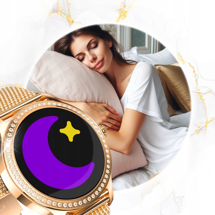 SMARTWATCH ZEGAREK DAMSKI MENU POLSKIE ROZMOWY SPORT SMART WATCH PULS PL