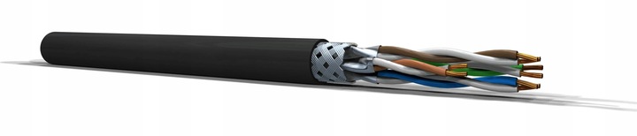 KABEL SIECIOWY LAN S/FTP CAT6a PRZEWÓD ETHERNET ZEWNĘTRZNY SKRĘTKA RJ45 10m