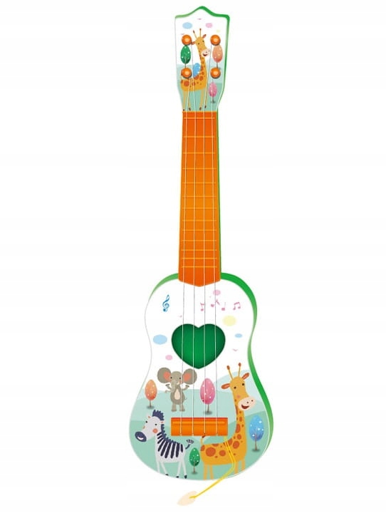 GITARA DLA DZIECI DUŻA 43CM UKULELE GRA INSTRUMENT