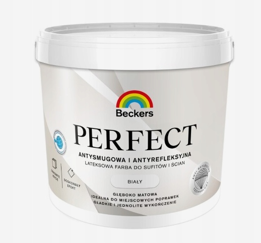 Farba BECKERS PERFECT WHITE do sufitów i ścian 9L