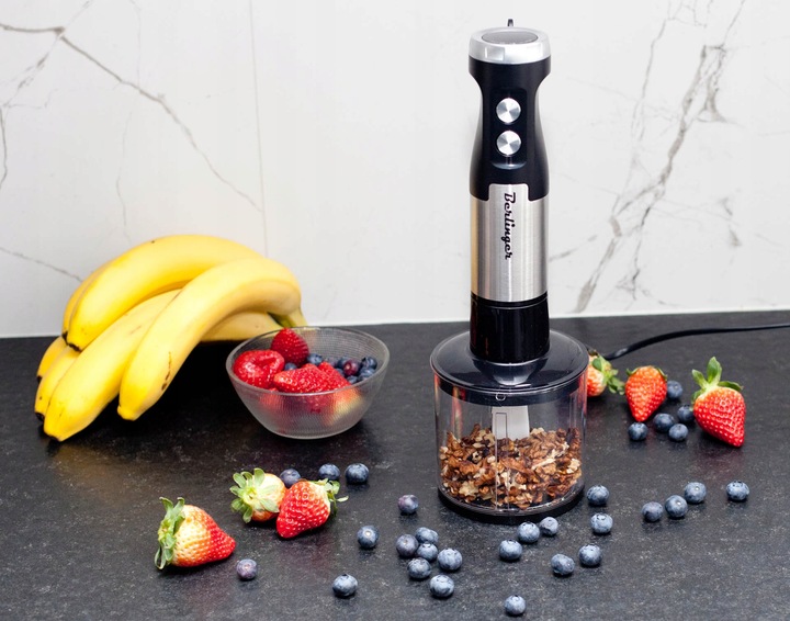 Blender ręczny robot kuchenny 1250W | metalowy mikser, malakser,