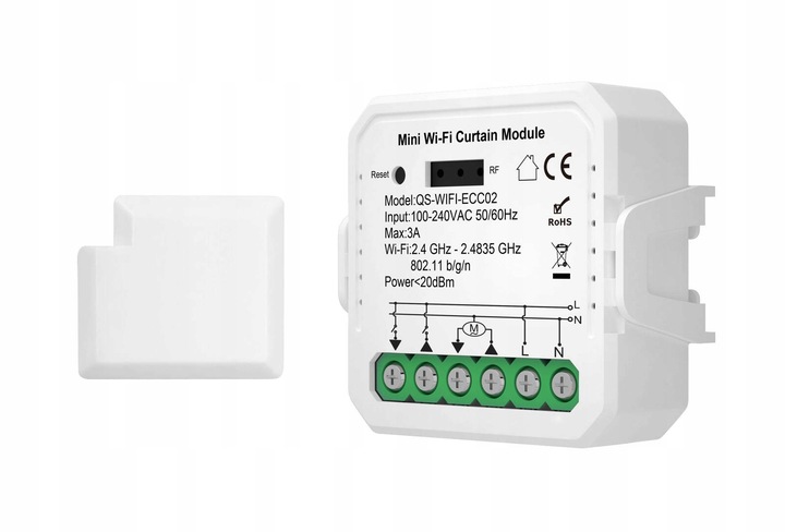 Sterownik rolet TUYA WIFI dopuszkowy procentowy V3