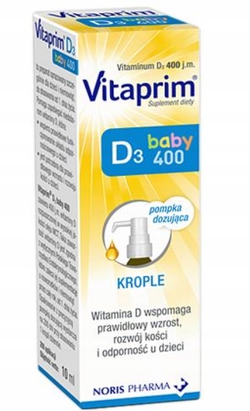 Vitaprim D3 Baby 400, krople, 10 ml