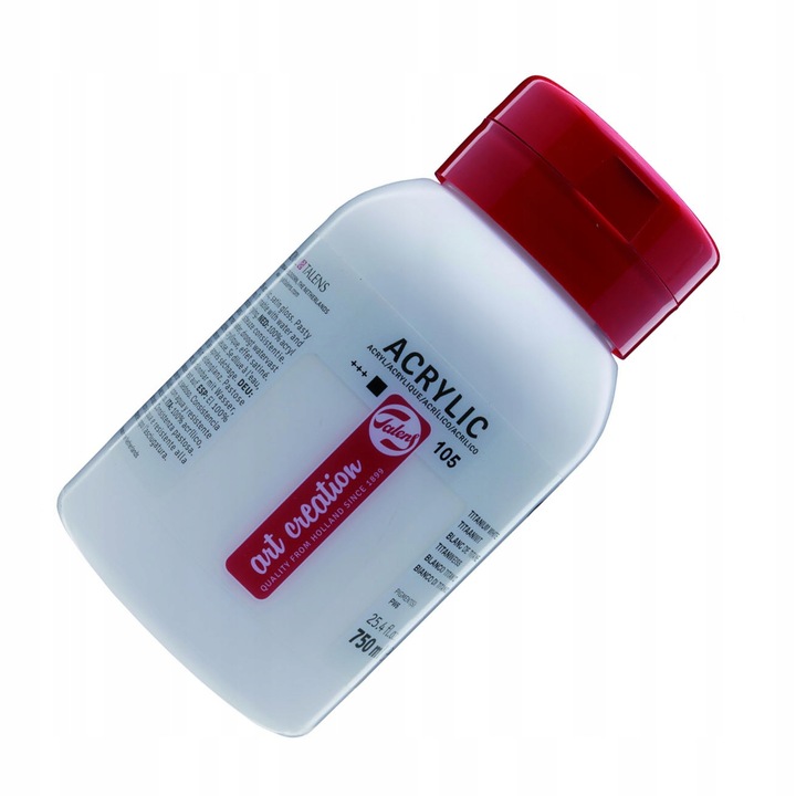 Farba akrylowa 750ml Titanium White TALENS ART CREATION 105