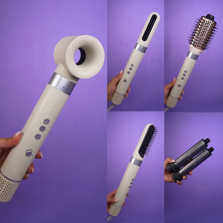 MOCNA SUSZARKA LOKÓWKA DO WŁOSÓW 6W1 3 PRĘDKOŚC Z JONIZACJA 1400W